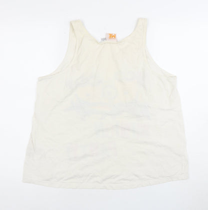 Womens UK Size M Despicable Me Beige Basic Tank