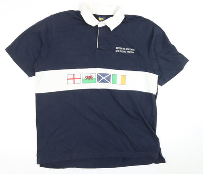 British and Irish Lions Men's Blue Polo Shirt XL