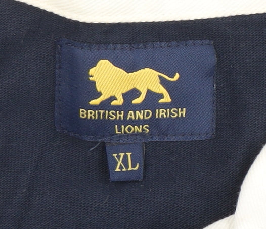 British and Irish Lions Men's Blue Polo Shirt XL