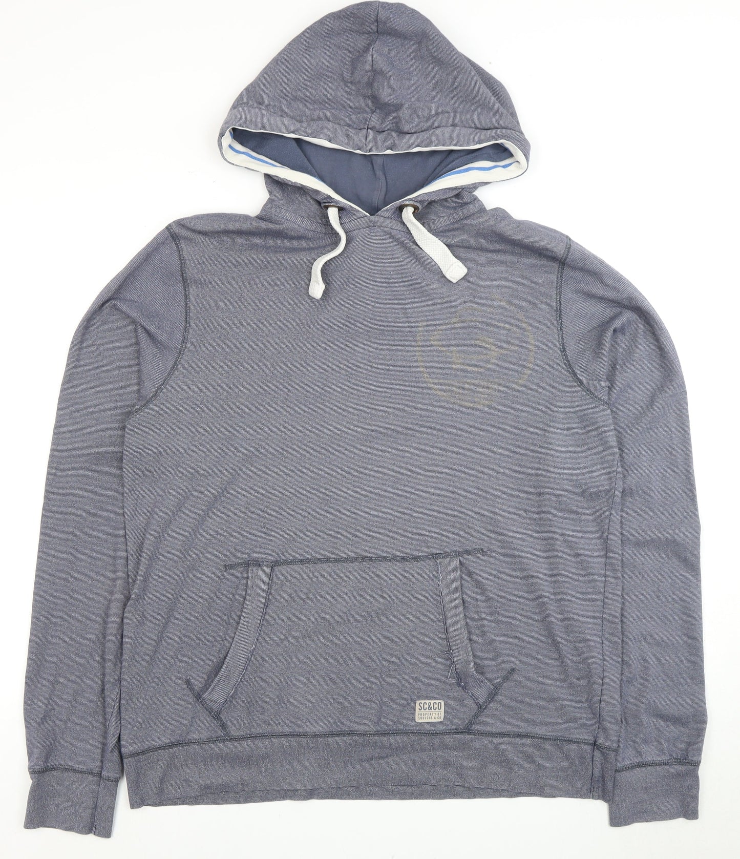 Mens UK Size XL SoulCal & Co Grey Pullover Hoodie