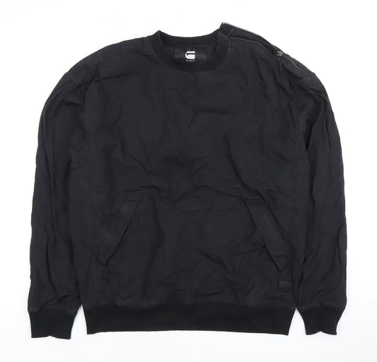 Additional front view of G-Star RAW Black S Pullover Sweatshirt unisex adults