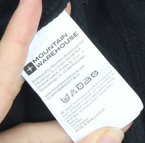Mountain Warehouse Women's Black Fleece Jacket Size 14