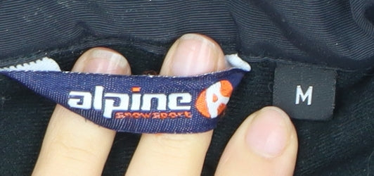 Alpine Snowsport Men's Black Hooded Parka Jacket Medium