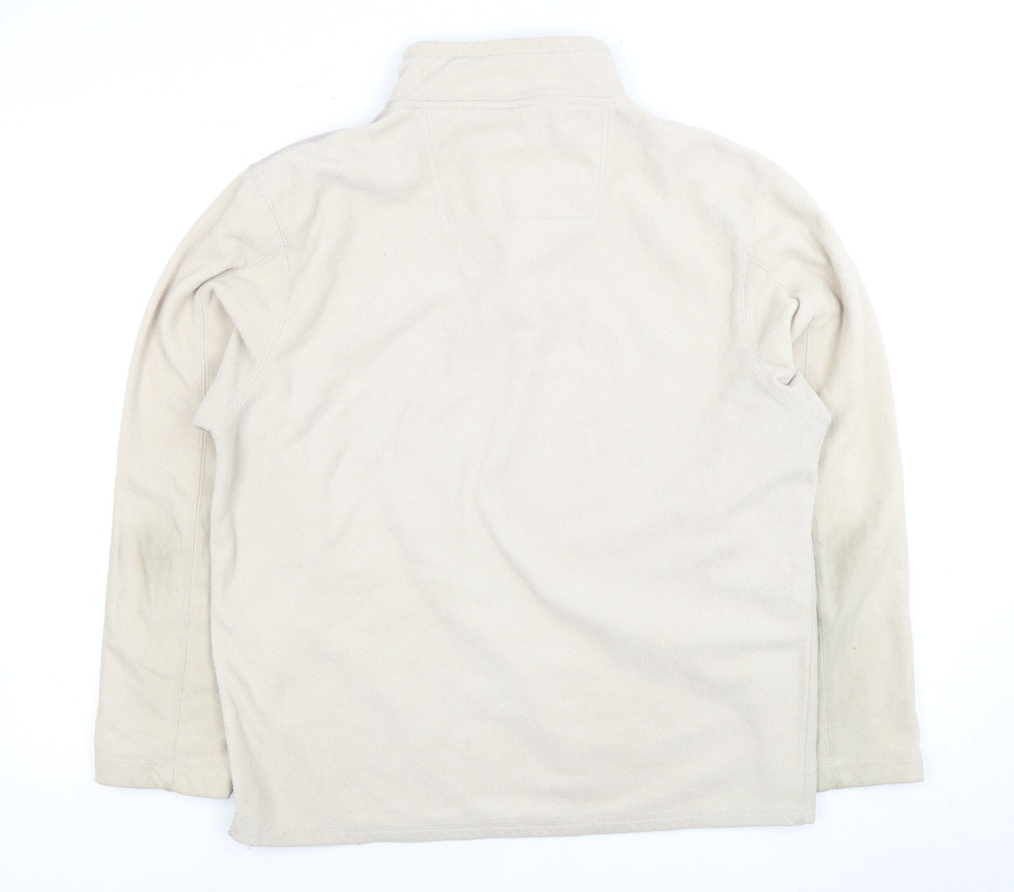 Mens UK Size M Cedarwood State Beige Full Zip Sweatshirt