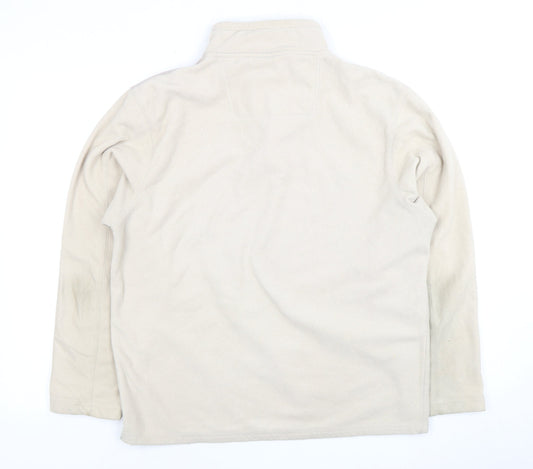 Mens UK Size M Cedarwood State Beige Full Zip Sweatshirt