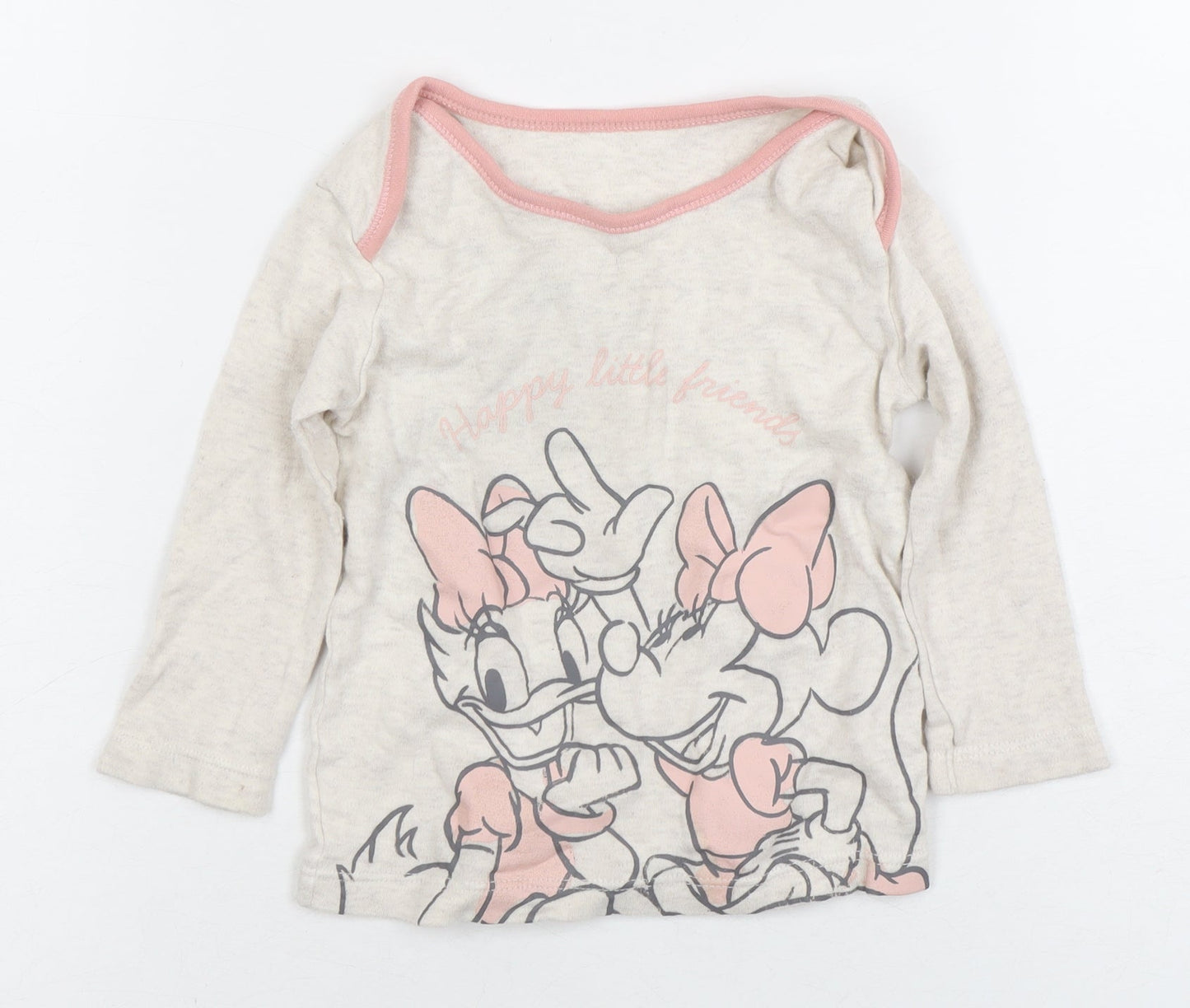Disney Baby Girls Beige Long Sleeve Top 9-12 Months