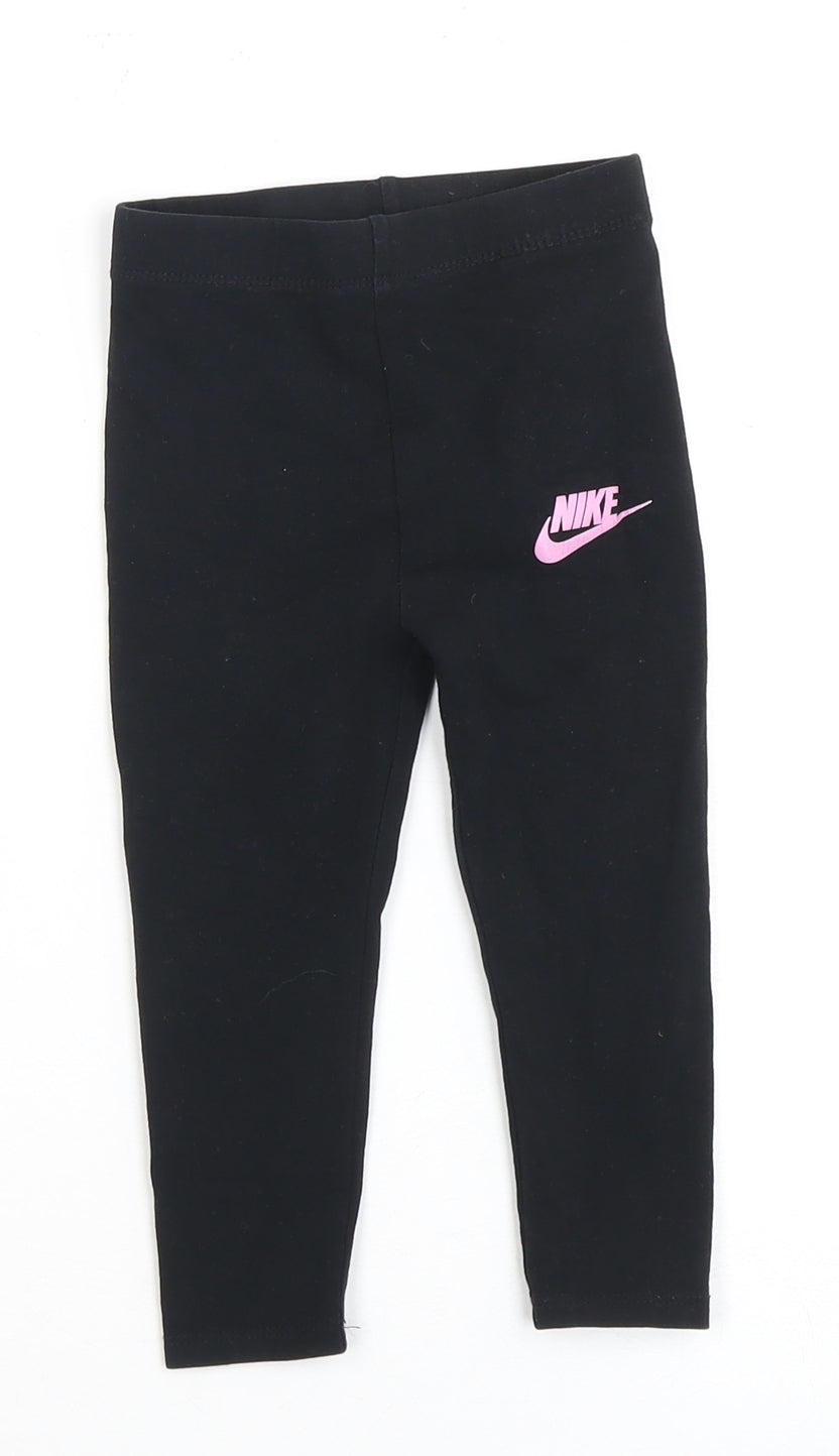 Nike Black Leggings, Unisex Baby, 18-24 Months, Sports Style