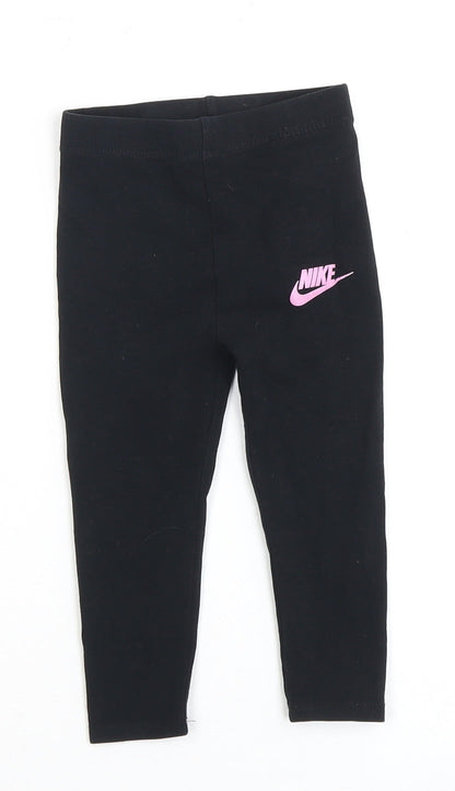 Nike Black Leggings, Unisex Baby, 18-24 Months, Sports Style