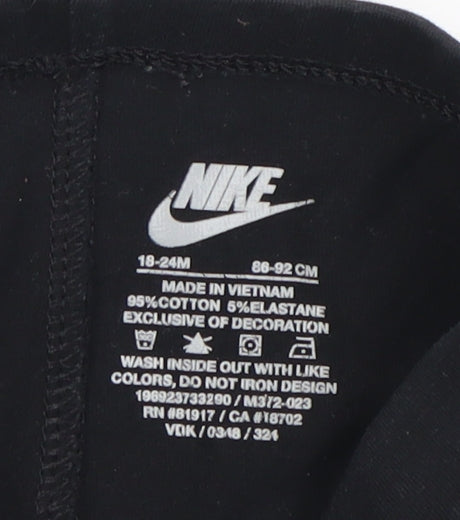 Nike Black Leggings, Unisex Baby, 18-24 Months, Sports Style