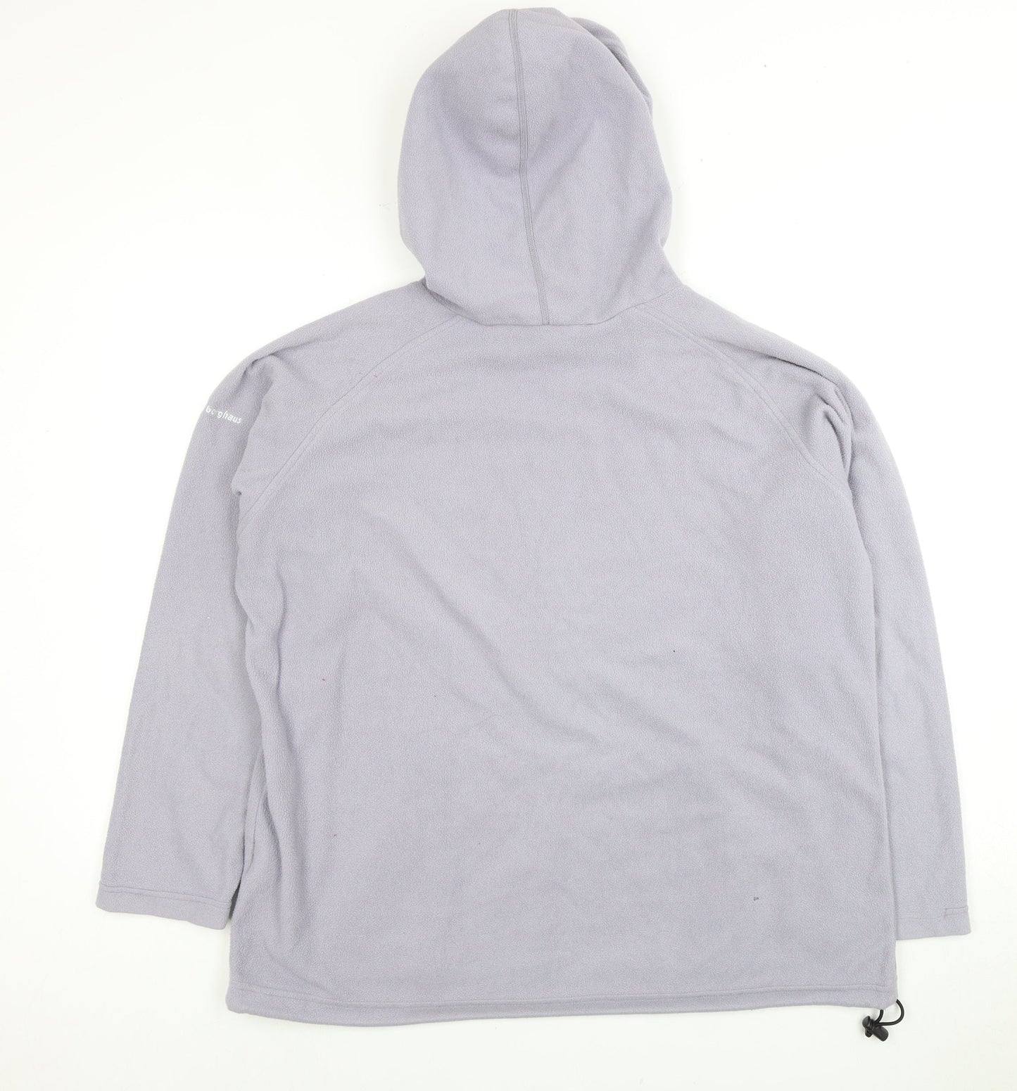 Berghaus Women's Grey Raglan Sleeve Fleece Hoodie Size 16