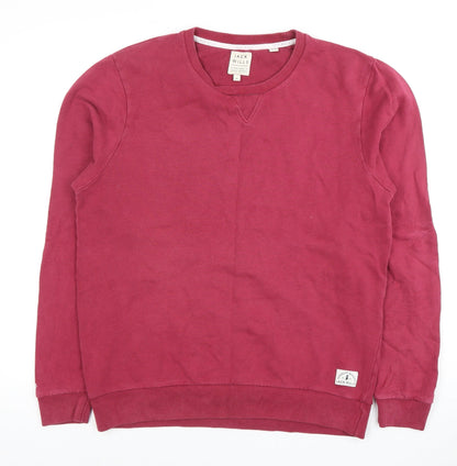 Mens UK Size M Jack Wills Pink Pullover Sweatshirt