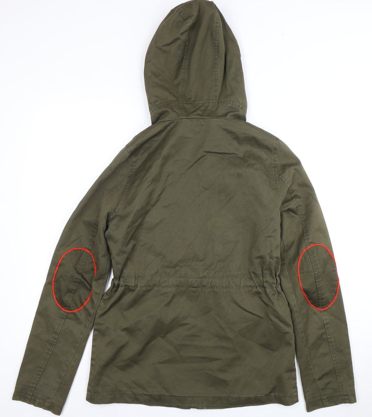 Womens UK Size 8 Topshop Green Parka Coat