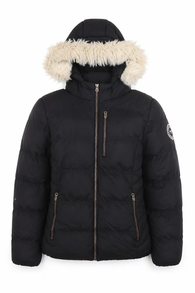 Womens UK Size 10 SoulCal & Co Black Puffer Jacket