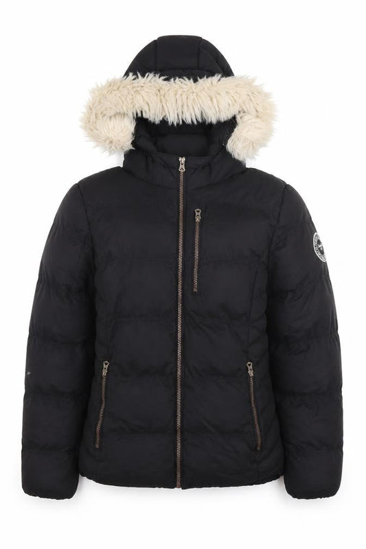 Womens UK Size 10 SoulCal & Co Black Puffer Jacket