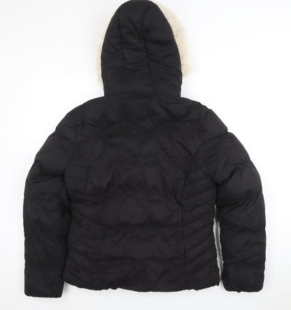 Womens UK Size 10 SoulCal & Co Black Puffer Jacket