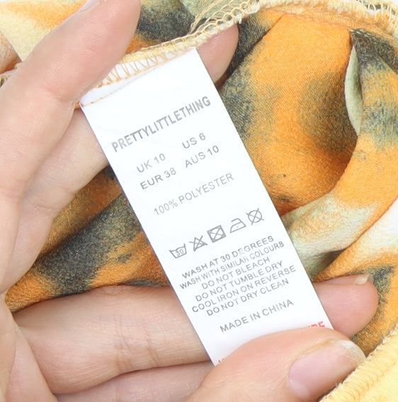 PrettyLittleThing Women's Multicoloured Skirt UK 10