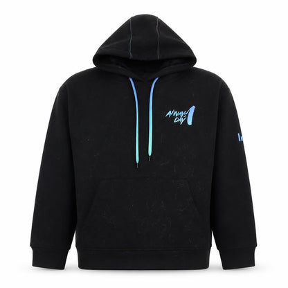 Mens UK Size S Unknown Black Pullover Hoodie
