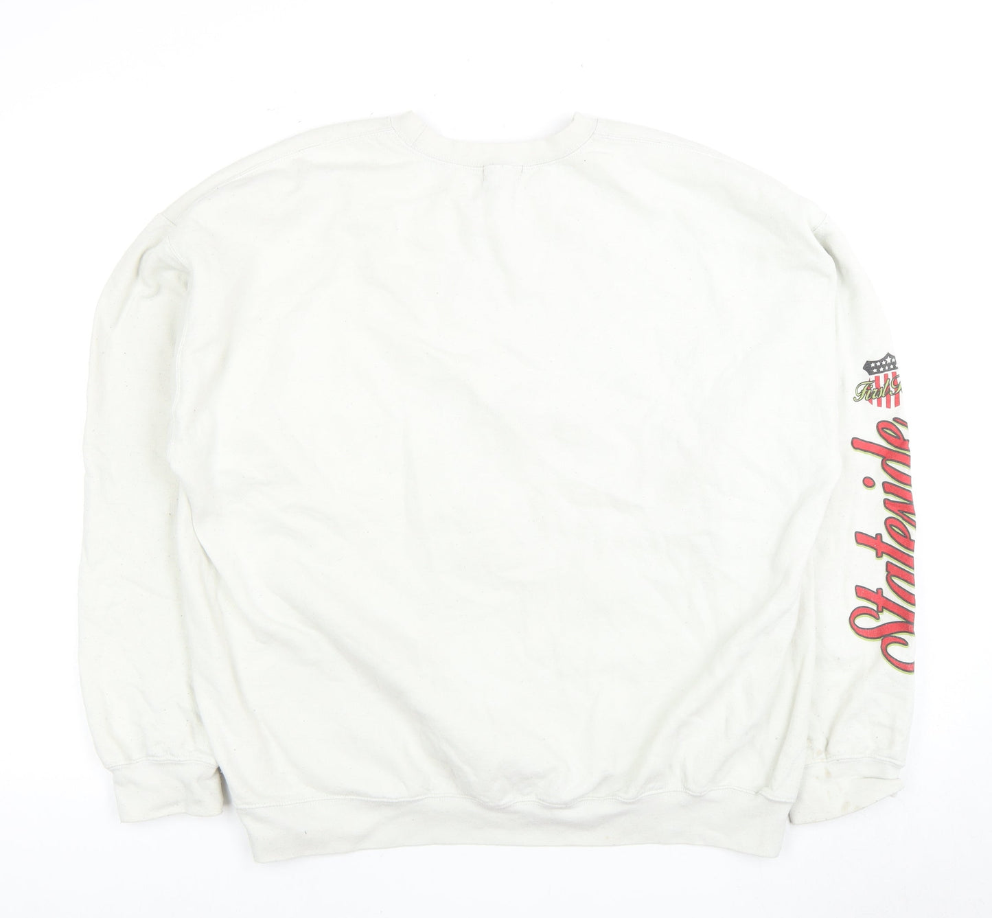 Topman Men's White L Graphic Pullover Sweatshirt