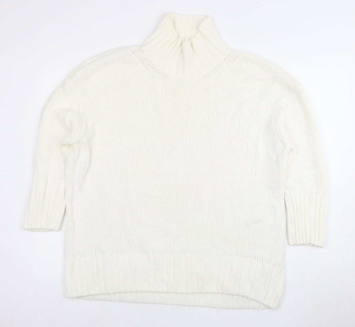 Womens UK Size M Marks and Spencer Ivory Pullover Jumper