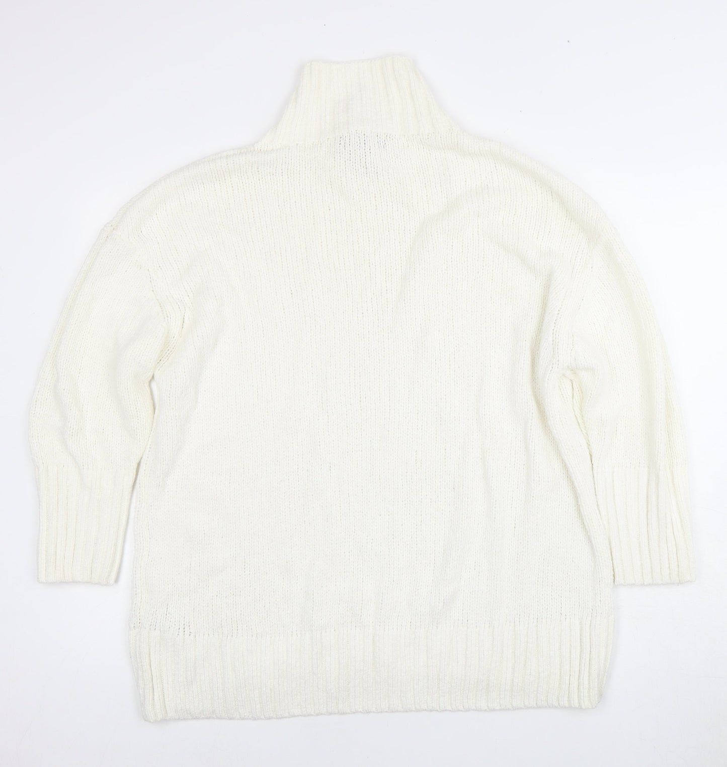 Womens UK Size M Marks and Spencer Ivory Pullover Jumper