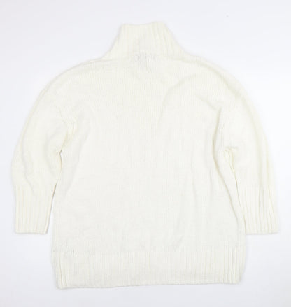 Womens UK Size M Marks and Spencer Ivory Pullover Jumper