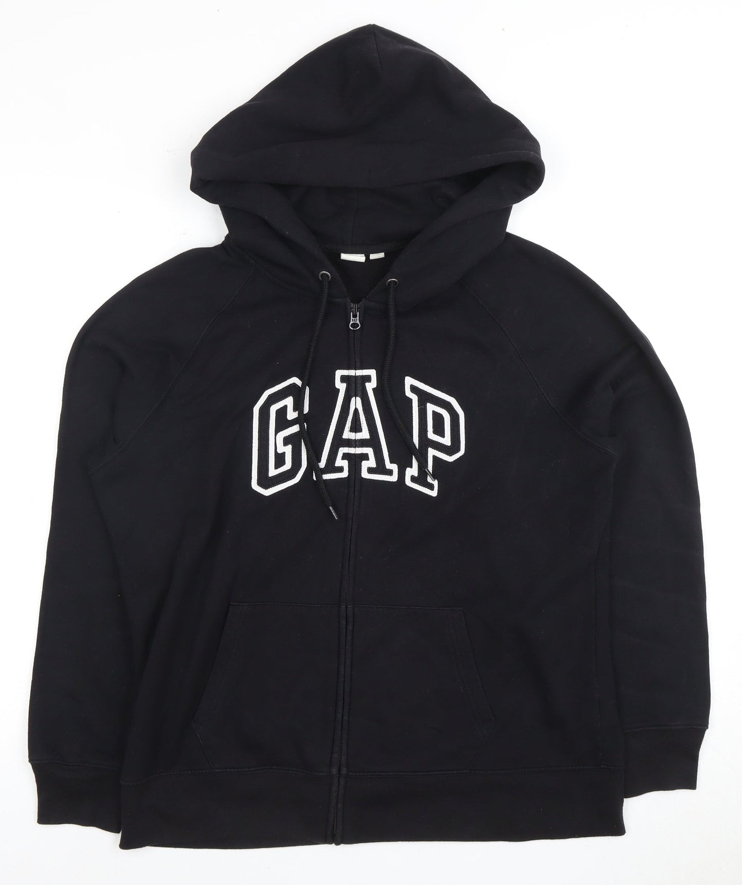 GAP Unisex Adults Black Full Zip Hoodie XL