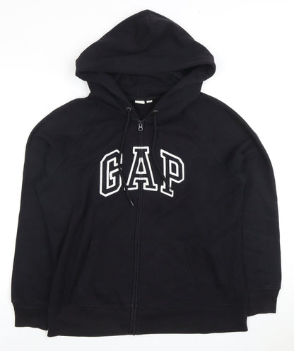 GAP Unisex Adults Black Full Zip Hoodie XL