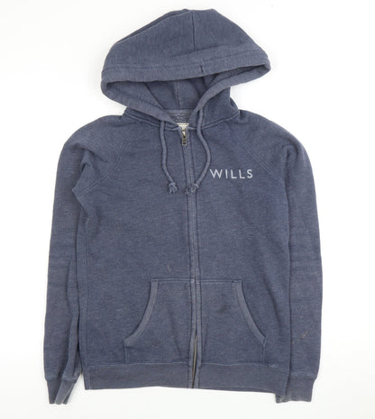 Womens UK Size 10 Jack Wills Grey Full Zip Hoodie