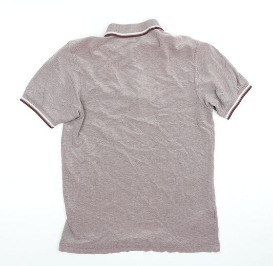 Fred Perry Men's Red Slim Fit Polo Shirt Small