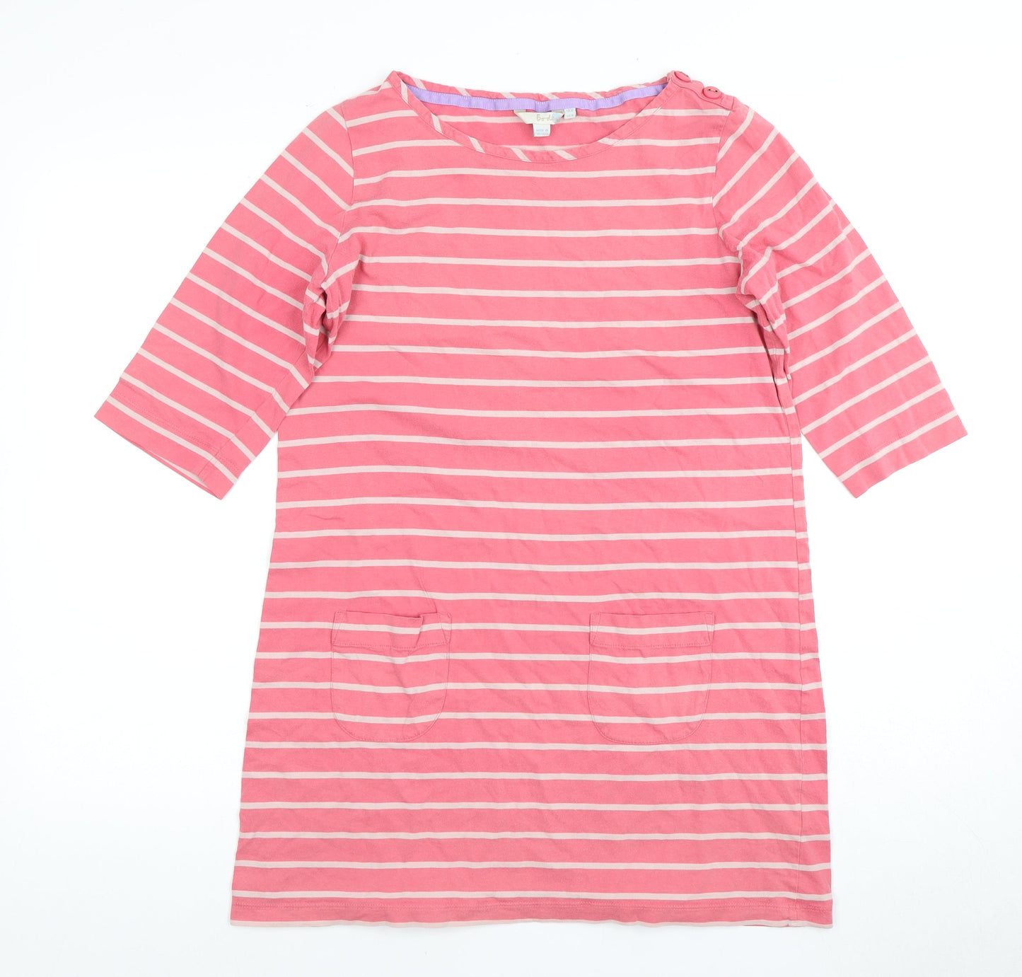 Boden Women's Pink Striped Tunic, Size 12