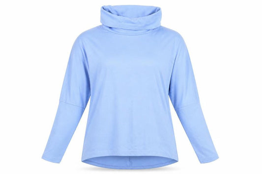 Womens UK Size S ISLE Collection Blue Basic T-Shirt