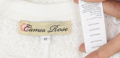 Bonnie Rose Women’s White Crochet Tank Top Size 12