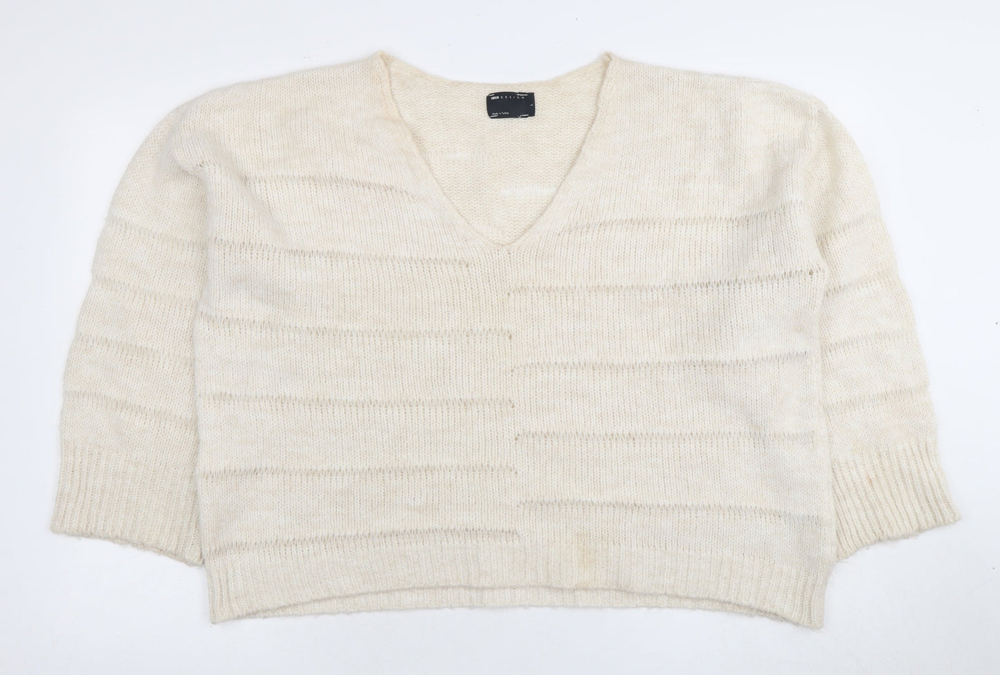 ASOS DESIGN Women's Ivory Pullover Jumper L