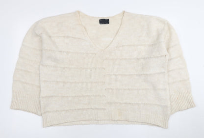 ASOS DESIGN Women's Ivory Pullover Jumper L