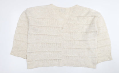 ASOS DESIGN Women's Ivory Pullover Jumper L