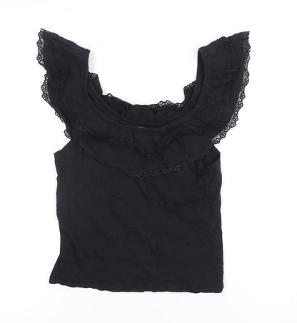 Womens UK Size S Brave Soul Black Camisole Tank