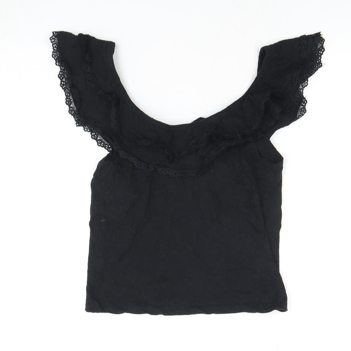 Womens UK Size S Brave Soul Black Camisole Tank