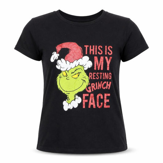 The Grinch Black Women's S T-Shirt, Christmas Graphic