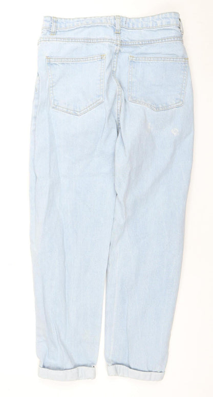 I Saw It First Women's Blue Distressed Mom Jeans Size 10