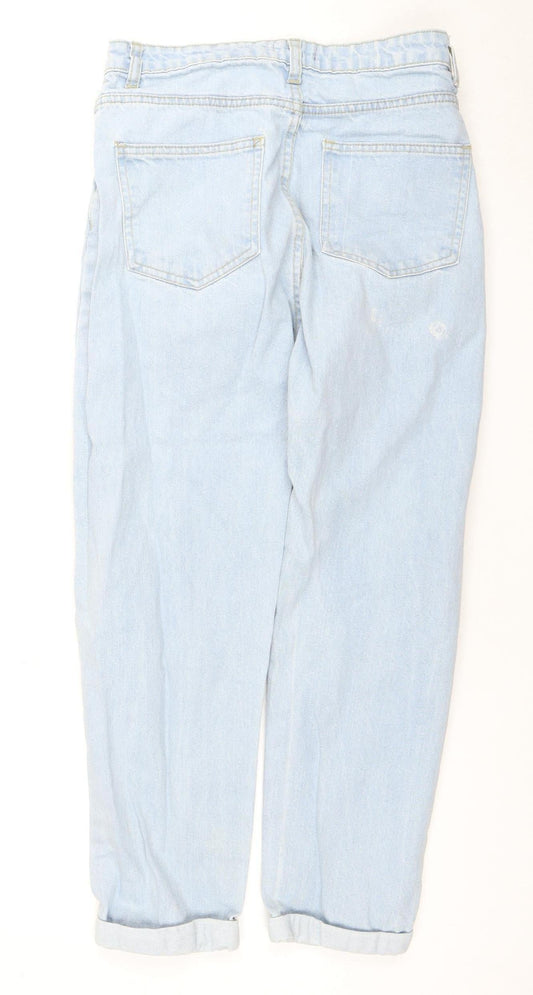 I Saw It First Women's Blue Distressed Mom Jeans Size 10