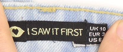 I Saw It First Women's Blue Distressed Mom Jeans Size 10