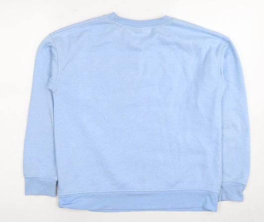 Womens UK Size 2XS Disney Blue Pullover Sweatshirt