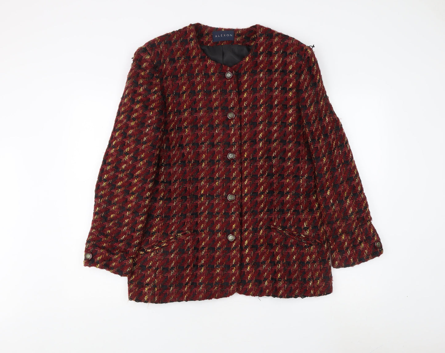 Alexon Women's Multicoloured Tweed Mid-Length Jacket