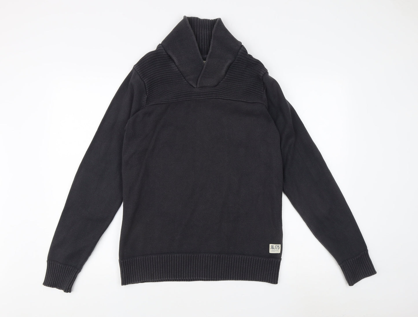 Jack & Jones Black Pullover High Neck Jumper M
