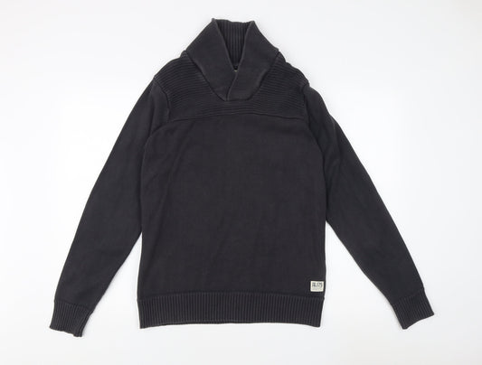 Jack & Jones Black Pullover High Neck Jumper M