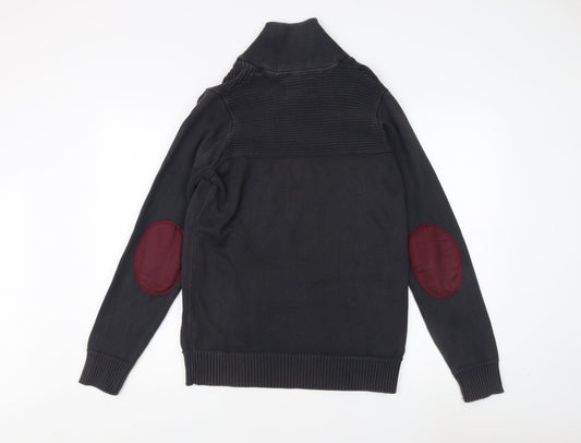 Jack & Jones Black Pullover High Neck Jumper M