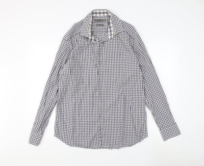 Jeff Banks Men's Multicoloured Check Shirt L