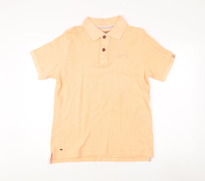 Tokyo Laundry Men's Orange Polo Shirt - Medium
