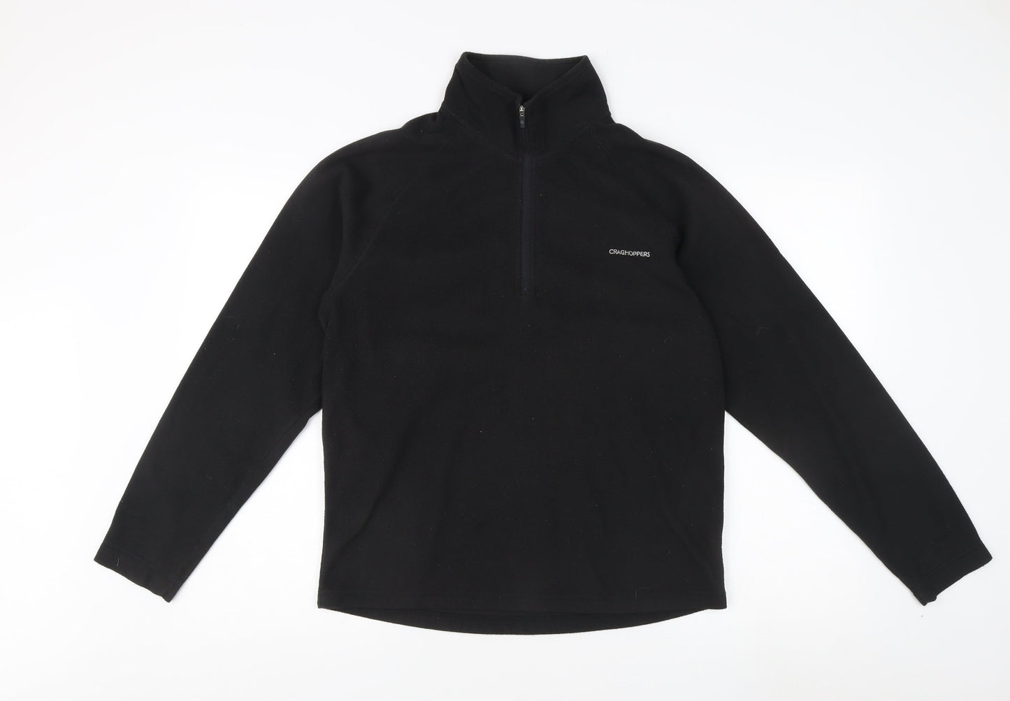 Mens UK Size S Craghoppers Black 1/4 Zip Sweatshirt