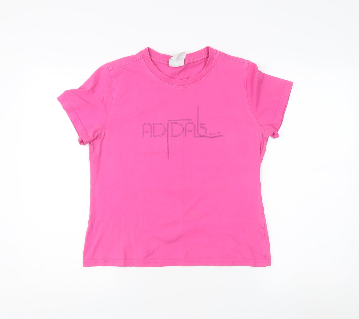 Womens UK Size 14 adidas Pink Basic T-Shirt
